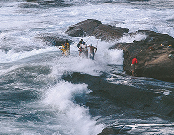 Rock fishing Australia